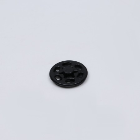 The buttons are sewing, decorative, d = 15 mm, 10 pcs, black color-2
