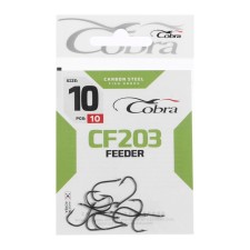 Крючки Cobra FEEDER, серия CF203, № 10, 10 шт.