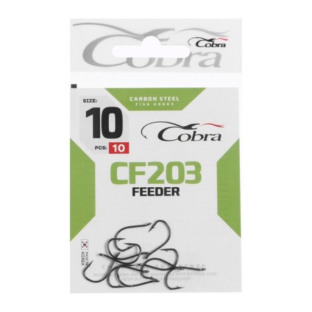 Hooks Cobra Feeder, series CF203, No. 10, 10 pcs.