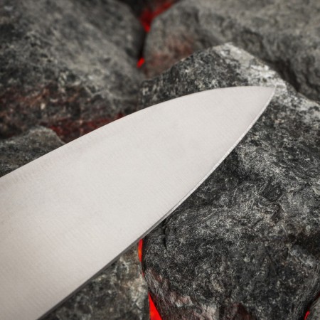 Kitchen knife samura harakiri, chef, blade 20.8 cm, white hilt-3