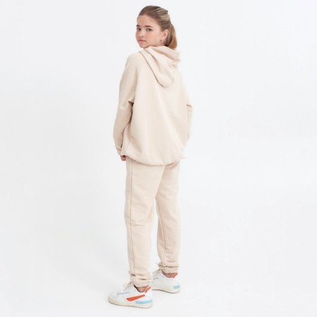 Kids (hoodies, trousers) casual collection kids beige color, height 128-6