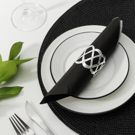 Ren napkin ring, 4.5 × 5 cm, silver color-1