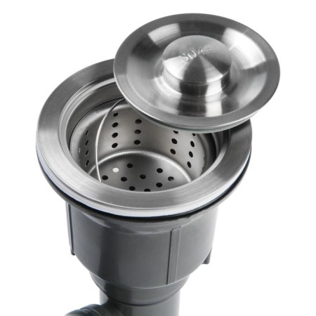 Kitchen sink Gerhans K35043, Soldeous, 500x430x220 mm, with siphon, glossy-5