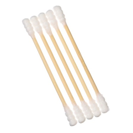 Cotton sticks in the tube 100 pcs., Tip - spiral, cotton/bamboo (stick)-4