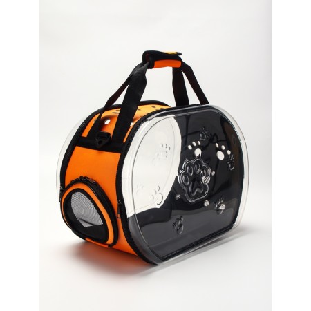 The folding bag is large, the oxford material, 42 x 30 x 25 cm, orange-1