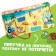 Velcro book "Big Journey of the Blue Tractor", 12 pp., Blue tractor