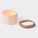 Garbage bin "Santor" 2.5l, 16.5x16x12.5 cm, beige color
