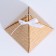 Bonbonniere box, gift packaging, Kraft, 7 x 7 x 7.5 cm
