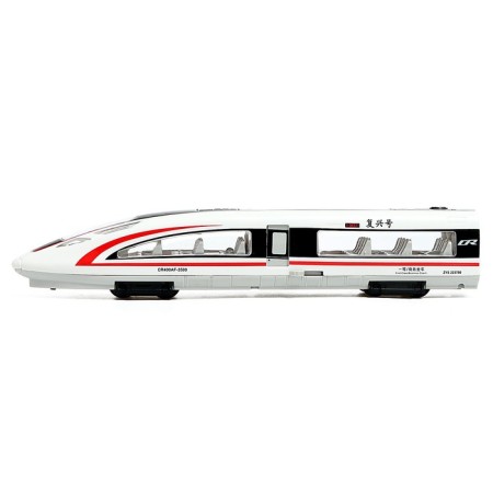The train is "fast", inertia, light, doors open, mix color-1