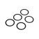 Paronite laying Masterprof, intersection for radiator 1 ", graphite, set of 100 pcs.