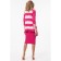 Cardigan female, size 42, white, pink color