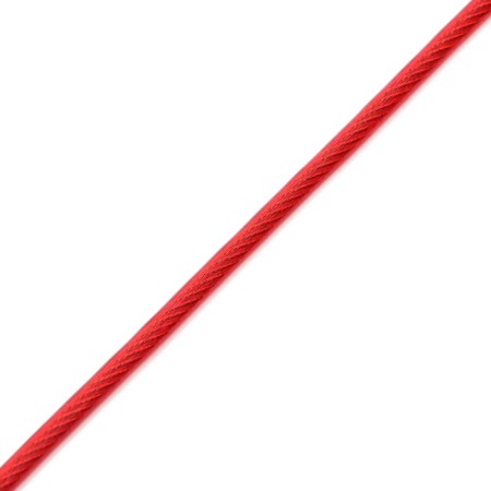 Cable for leaning dogs with 2 carbines, 3 m, cable thickness 5 mm-2
