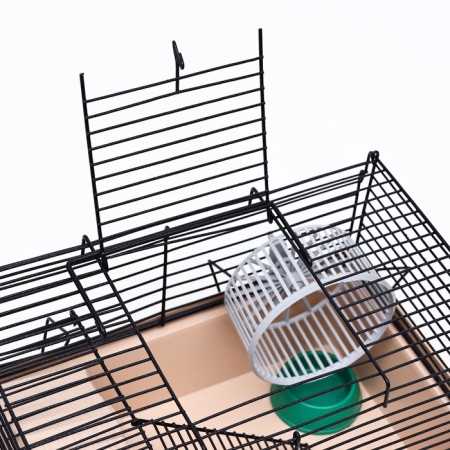 Mini cell for rodents "Pijon" No. 2, equipped, 27 x 15 x 16 cm, beige-3