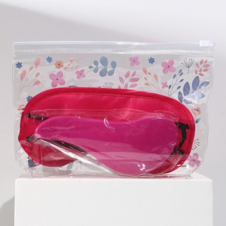 Flower Lover set, cosmetic bag, sleep mask and comb-10