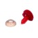 A spiral nose with a plug, a vile, set of 6 pcs., Size 1 pcs: 1.6 × 1.5 cm