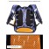 School backpack Skyname + keychain Mishka, 37 x 30 x 16 cm, ergonomic back
