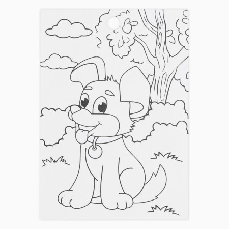 Paper stickers "cats and dogs", with coloring, 11 x 15.5 cm-2