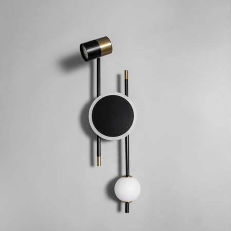 Sconces "torn" Led 3000k black 55x15x15cm-4