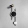 Sconces "torn" Led 3000k black 55x15x15cm