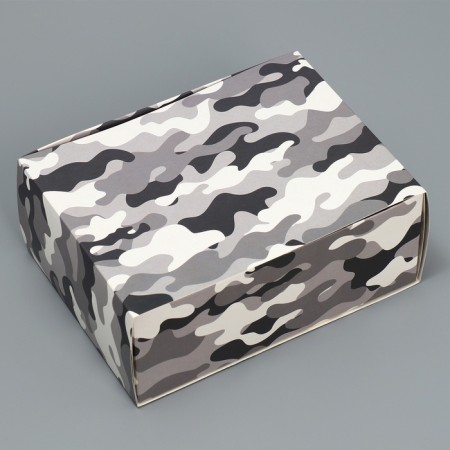 Gift folding box, packaging, "khaki", 20 x 15 x 8 cm-1