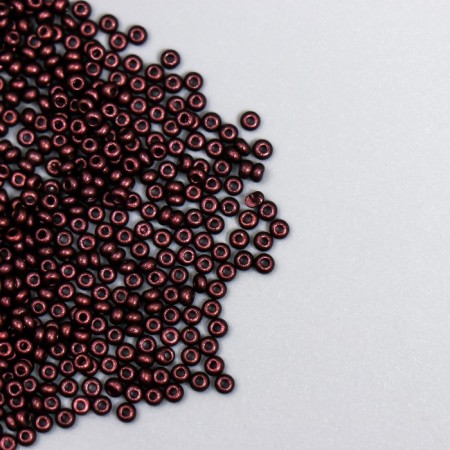 Glass beads 11/0 "metallic. Dark chocolate" 10 g