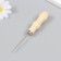 Awl wood, metal, needle length 5.5 cm thick 0.2 cm 2x2x13 cm