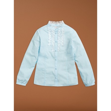 Blouse for girls, height 122 cm, blue color