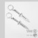 Earrings "Knives" are sharp, silver color