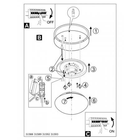 Passteri lamp, 1x12W LED, 3000K, 950LM, Nickel color-2