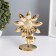 Summary for 1 candle metal d = 4 cm "sunflower" gold 7.7x12.5x16.3 cm