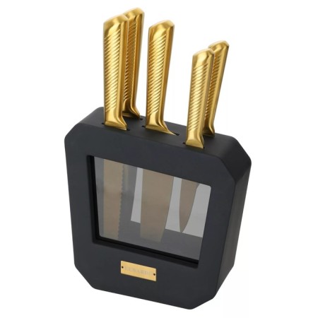 Lenardi knife set, on a stand, 5 items