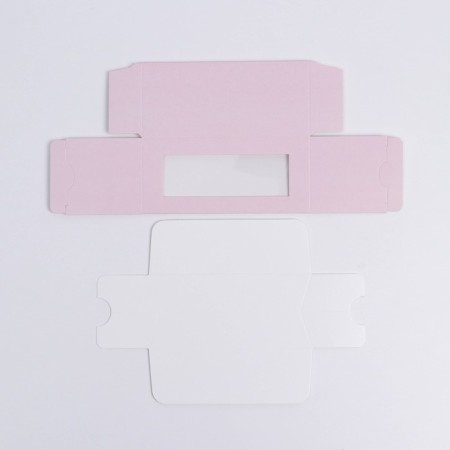 Box for Makarun, confectionery packaging, "pink", 5.5 x 12 x 5.5 cm-2