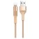 Cable Borofone BX21, Lightning - USB, 2.4 A, 1 m, fabric braid, golden