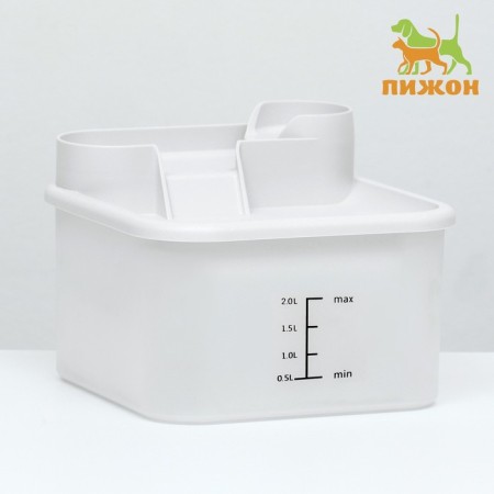 Animal fountain 20 x 17 x 15.5 cm, white