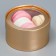 Makarun box, confectionery packaging tube with a window, “gold”, 12 x 12 x 5 cm