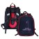 School backpack 38 x 30 x 16 cm, ergonomic back, Stavia "Black Machine"