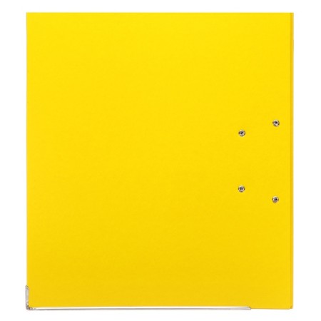 A4, 75 mm, calligrata registrar folder, PVC, embossing "lins", metallic edging, pocket for a spine, collected, yellow, mix-6