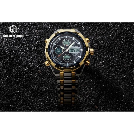 Electronic watch watches, D-3.7 cm, with an alarm clock, calendar, backlight, 1 atm-5