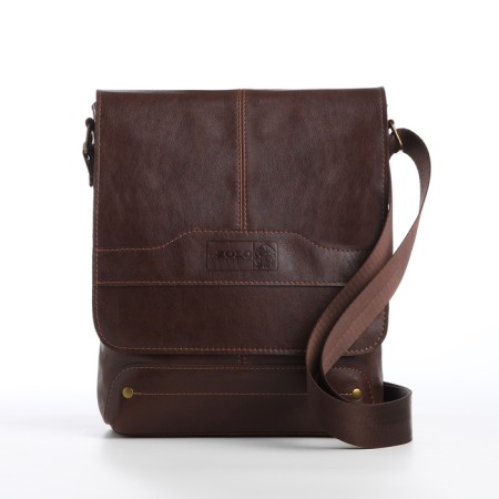 Male bag, xl zolo, brown color