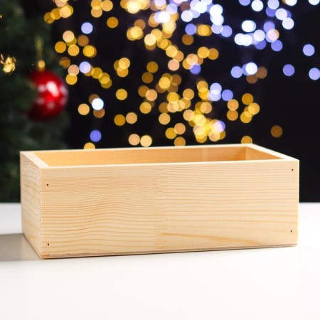 Kashpo wooden "Festive mood" 25 × 14.7 × 8.5 cm-2