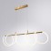 Klimt 35x120x30 cm chandelier, 1x75W LED