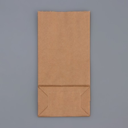 Craft package Paper beam, two -layer, with a window, rectangular bottom 10 (7) x 6 x 20 cm-3