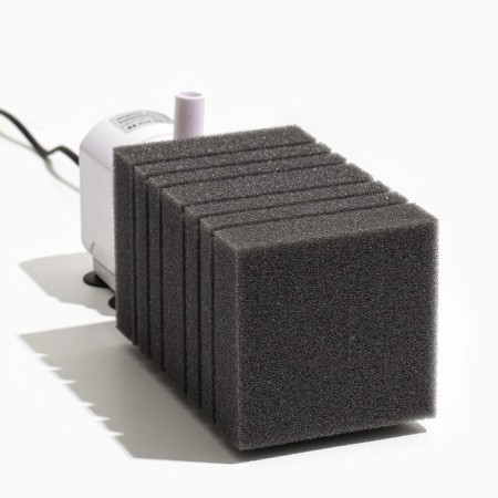 Rectangular sponge for the turbo filter No. 11, 10 x 10 x 16 cm, gray-4