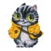 Figure puzzle “Cat in a jacket”, 53 parts, 20 × 25 cm