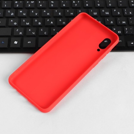 Pero cover for Samsung A02, silicone, red-2