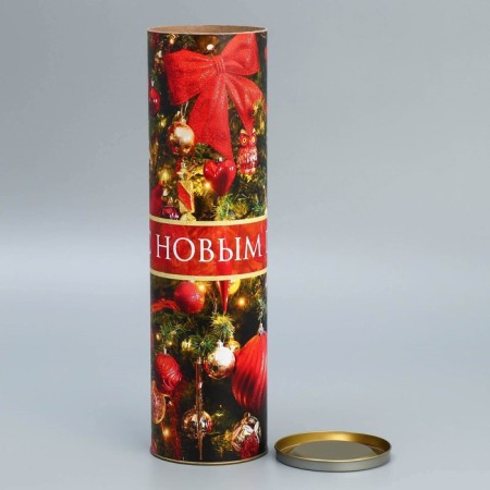 Tubus for the bottle "New Year's Beauty", 9.5 x 34 cm, New Year-3