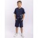 Shorts for a boy, height 122 cm, blue color