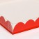 Box for cookies, red, 21 x 21 x 3 cm