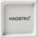 Porcelain dish for submitting Magistro "Blanche. Square ", d = 21 cm, white color