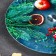 Glass stand for the cake rotating Daulay "Winter still life", D = 32 cm